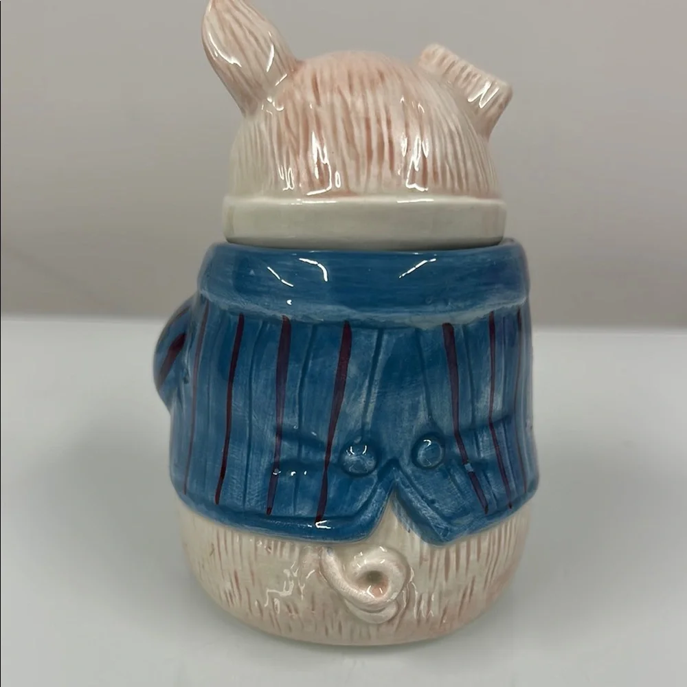 Fitz & Floyd "Bacon & Eggs" pig sugar bowl vintage - Picture 3 of 6